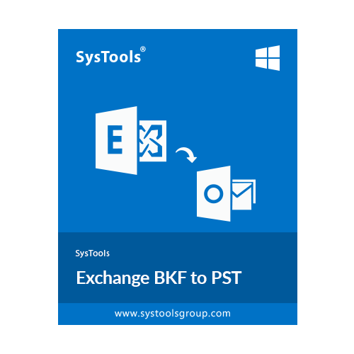 SysTools Exchange BKF to PST