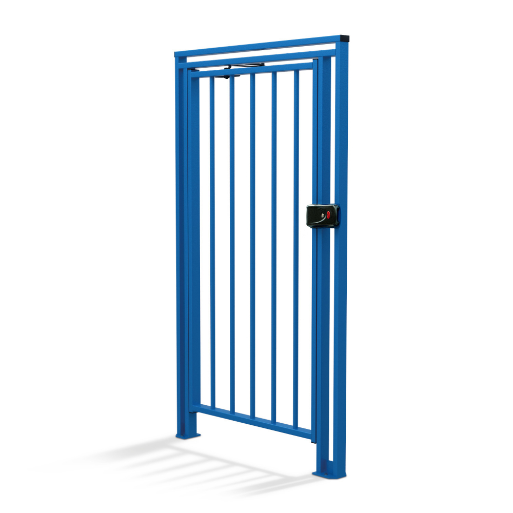 Полноростовая калитка без привода с эл./мех. замком и доводчиком