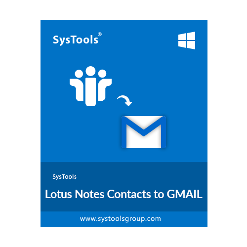 SysTools Lotus Notes Contacts to GMAIL