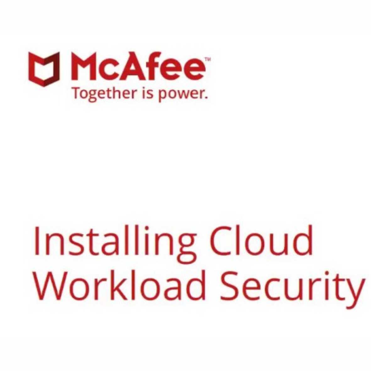 McAfee Cloud Workload Security - Basic