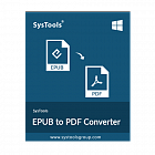 SysTools EPUB to PDF Converter Business License, unlimited clients, single location, incl. 1 Year Updates