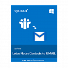 SysTools Lotus Notes Contacts to Gmail Business License, unlimited clients, single location, incl. 1 Year Updates