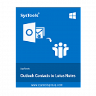 SysTools Outlook Contacts to Lotus Notes Business License, unlimited clients, single location, incl. 1 Year Updates